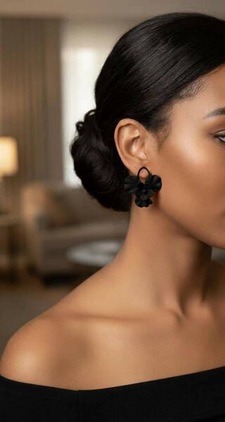 Boucles d'oreilles florales