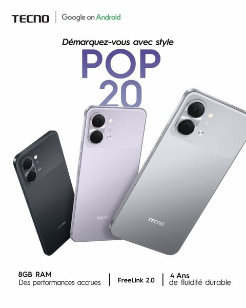 Tecno Pop 20 Smartphone 8GB RAM