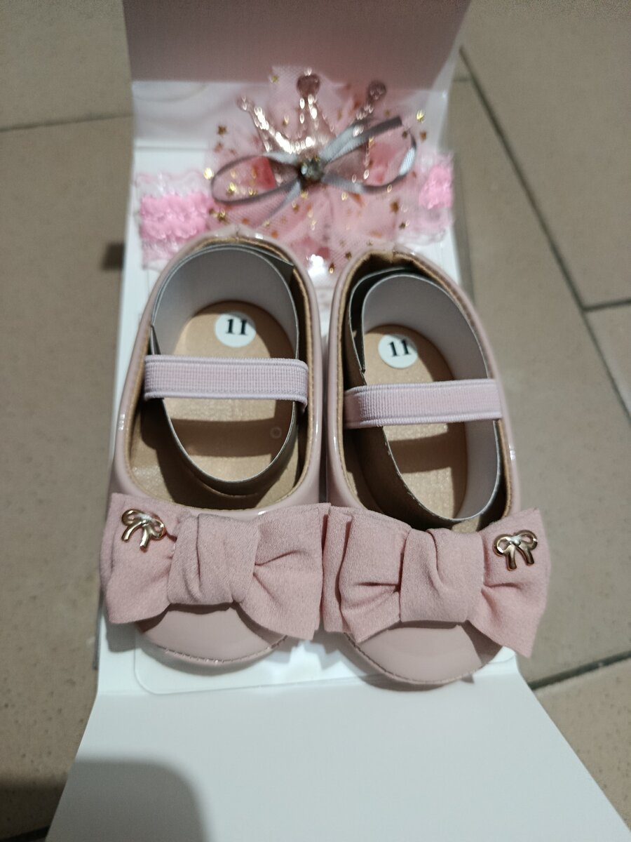 Chaussures Bébé en Cuir Rouge