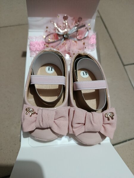 Chaussures Bébé en Cuir Rouge