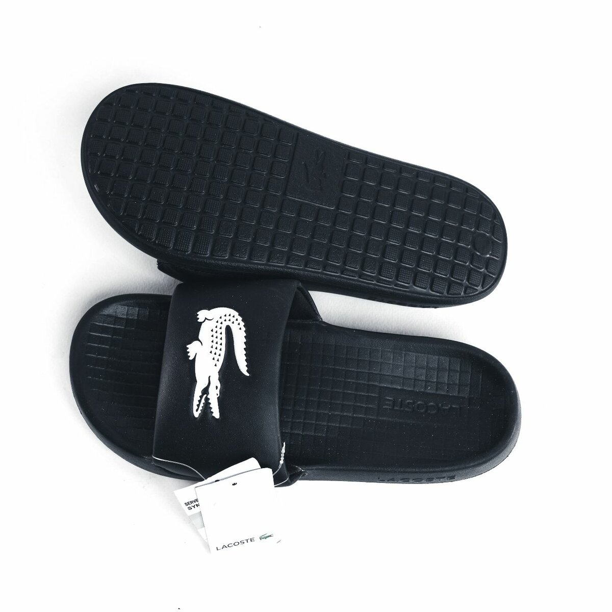 Lacoste Slides Homme Noir