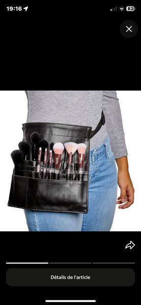 Ceinture Pinceaux Maquillage Pro