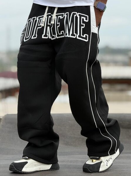 Pantalon large Supreme streetwear