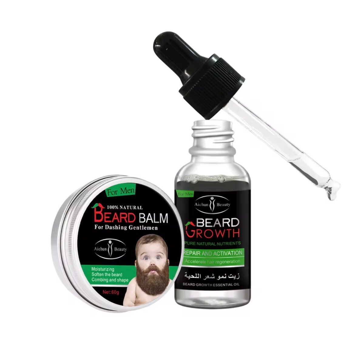 Kit Barbe Dermaroller & Huile