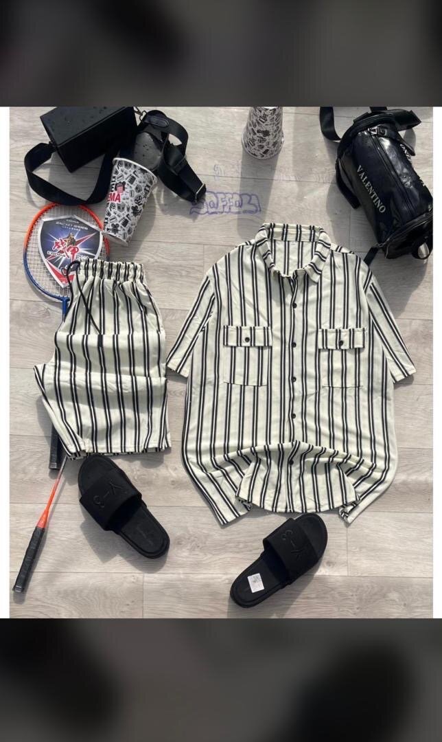 Ensemble rayé élégant