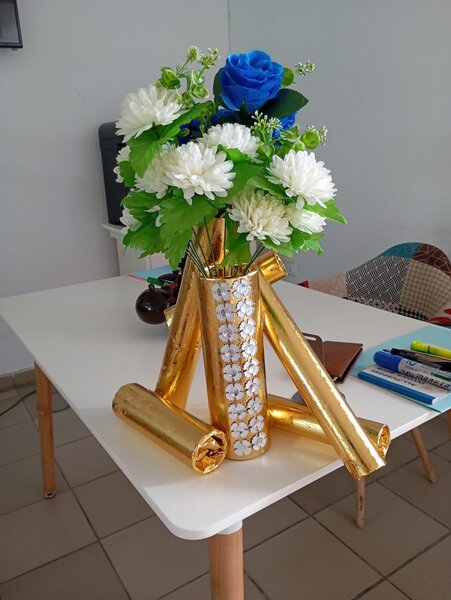 Centre de table fleuri