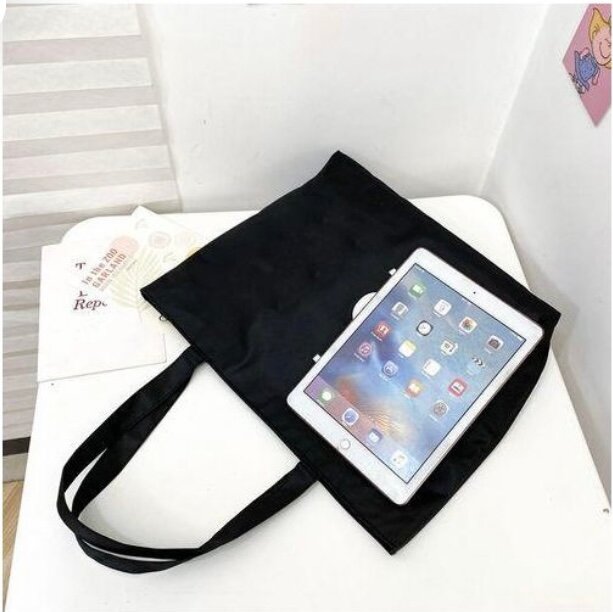 Sac fourre-tout en toile noir