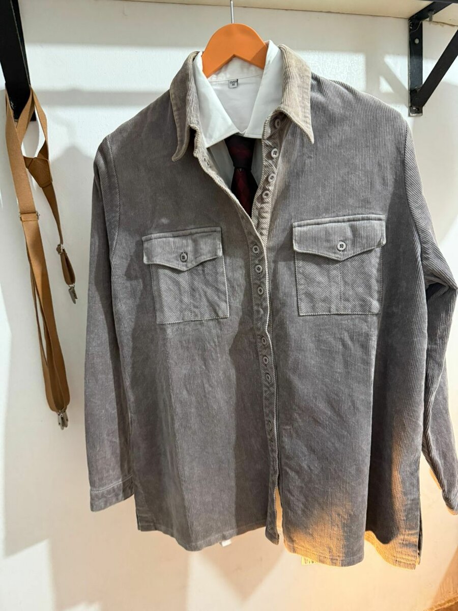 Chemise en velours côtelé