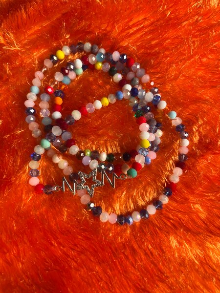 Collier Perles Multicolores