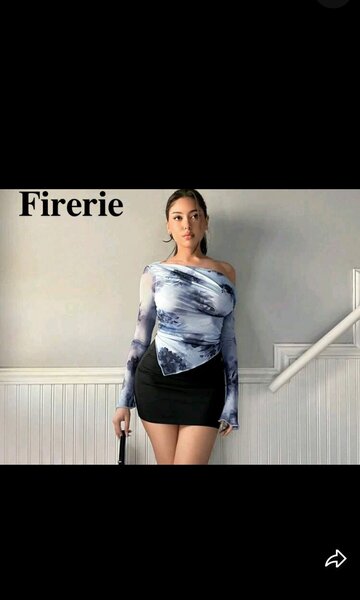 Top asymétrique femme élégant