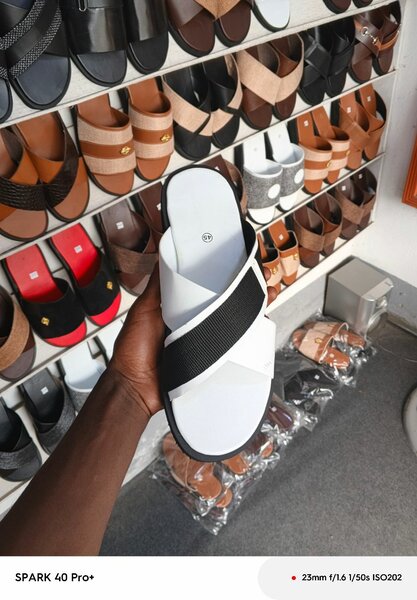 Sandales confortables en cuir