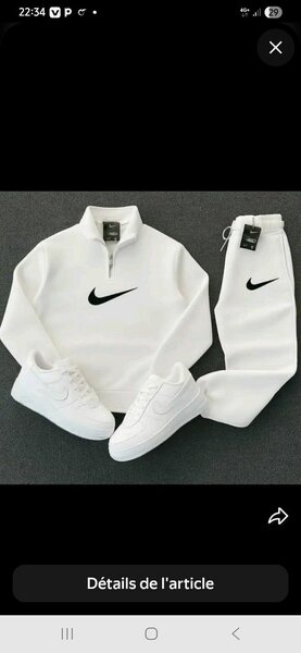 Ensemble Sportif Blanc Nike