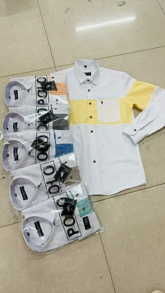 Chemise en coton multicolore