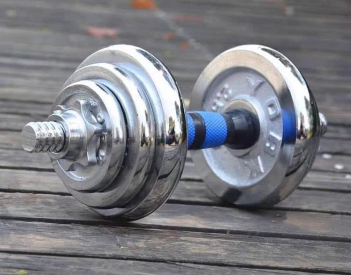 Haltère réglable chromé 20kg