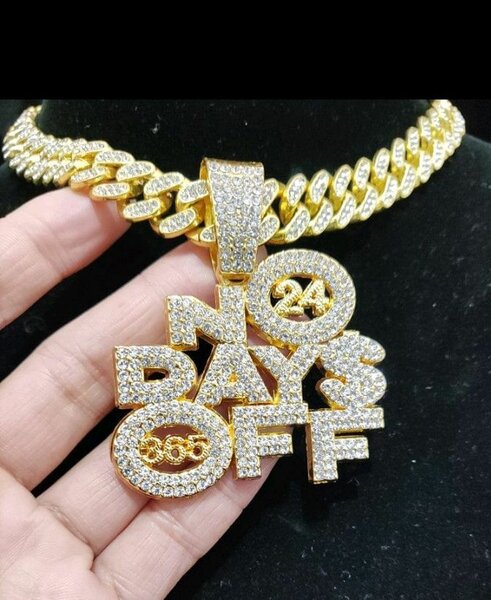 Collier "No Days Off" en argent et or