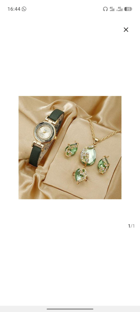 Ensemble Montre et Bijoux Éclatants