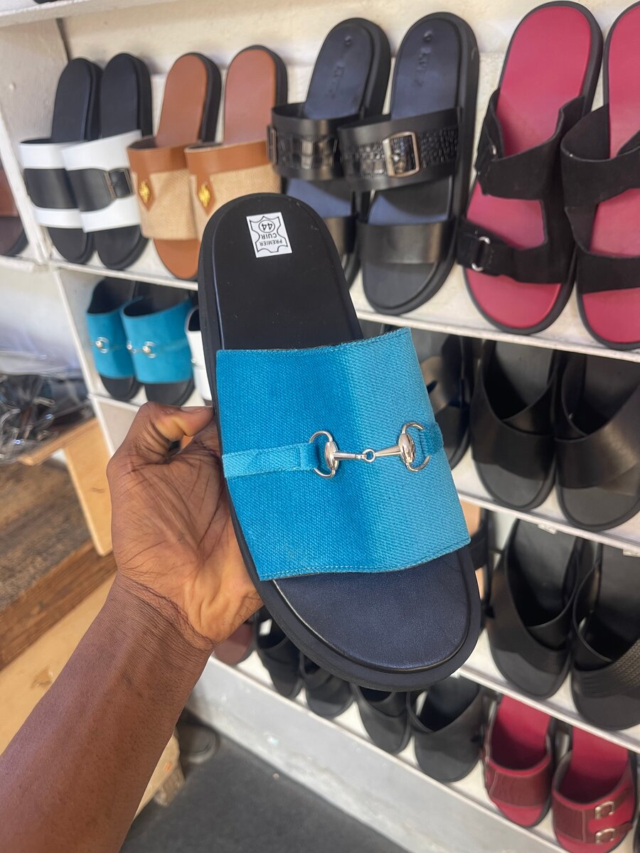 Sandales en cuir homme tendance