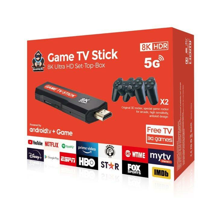 Clé TV Jeux 8K HDR Android
