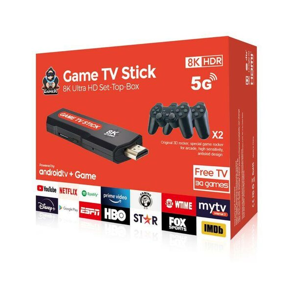 Clé TV Jeux 8K HDR Android