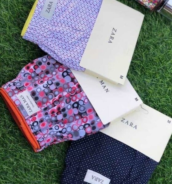 Caleçons colorés en coton