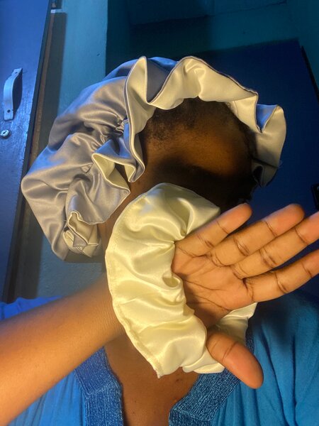 Ensemble Bonnets et Headband Satin