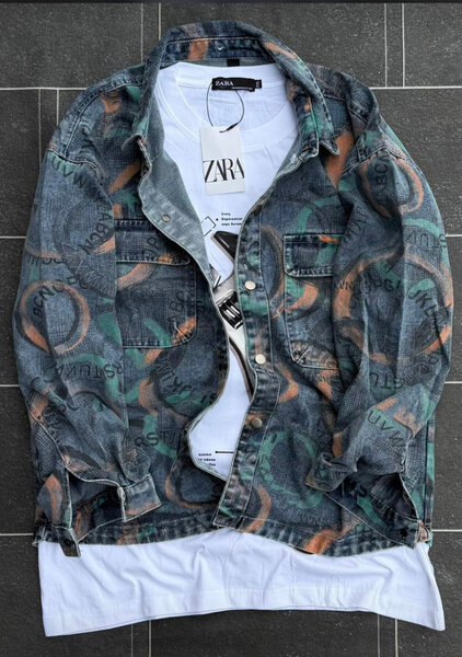 Veste en jean Zara homme