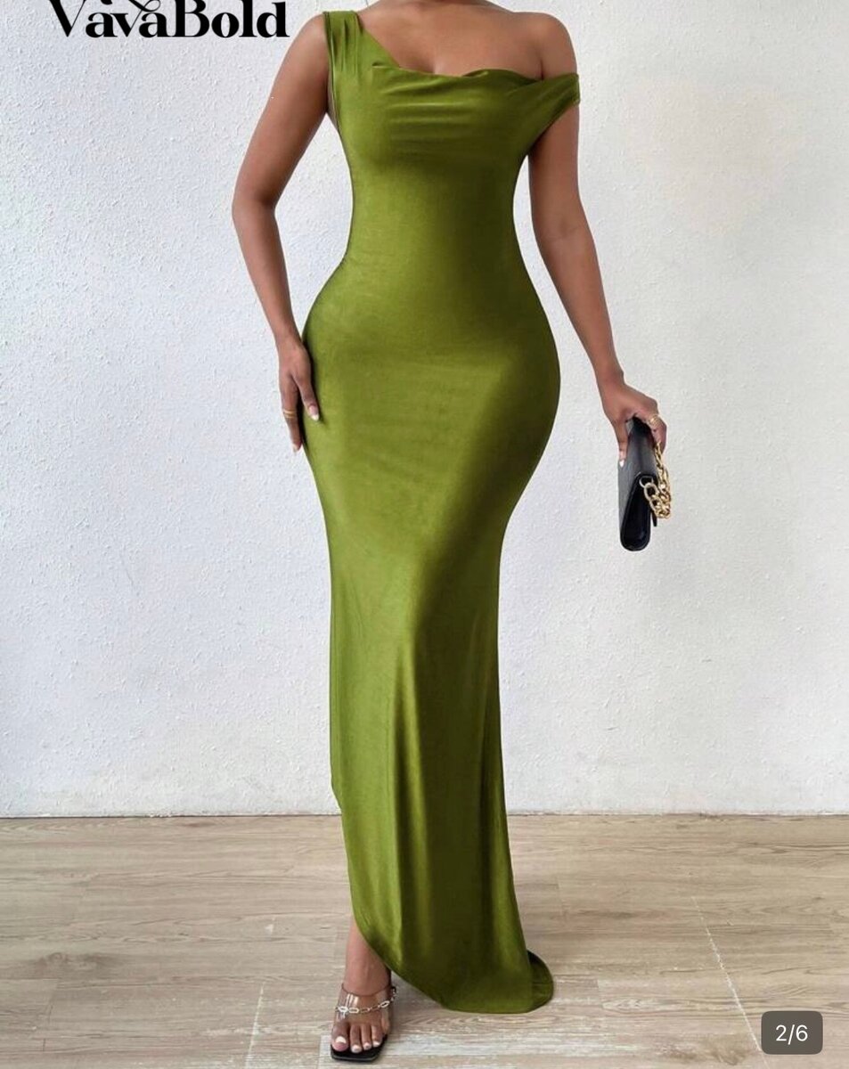 Robe verte élégante VavaBold