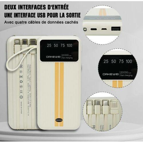 Batterie externe Dakewei 20000mAh