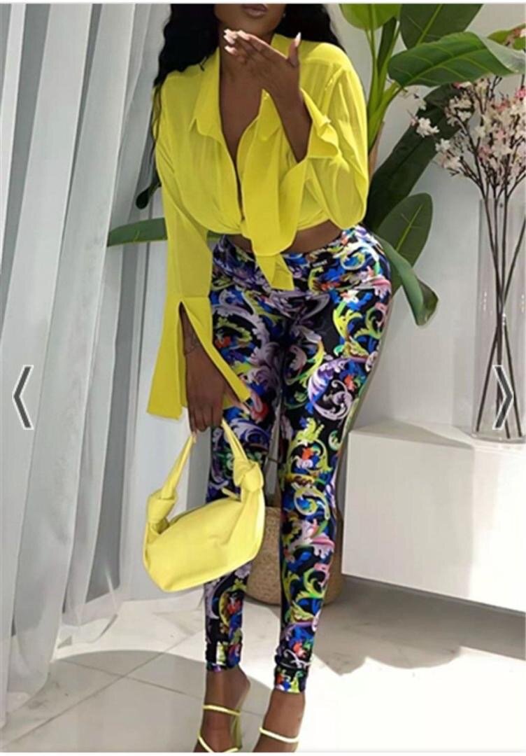 Legging imprimé coloré tendance femme