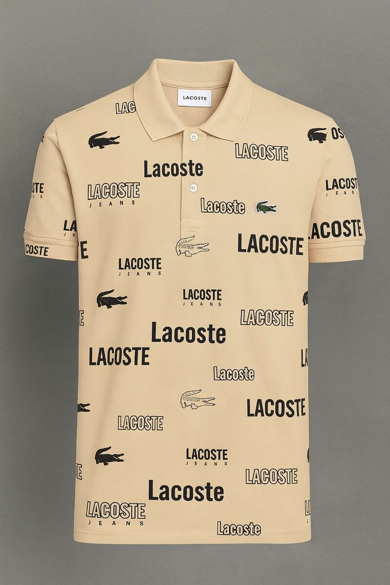 Polo Lacoste à motifs tendance