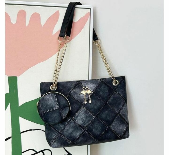 Sac à main coloré géométrique