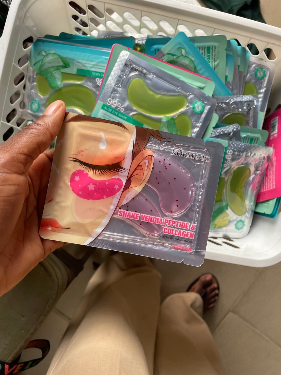 Masques yeux au collagène