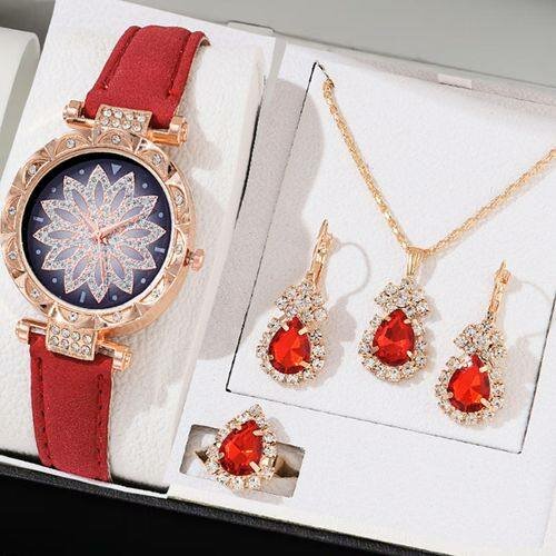 Ensemble Montre et Bijoux Élégant