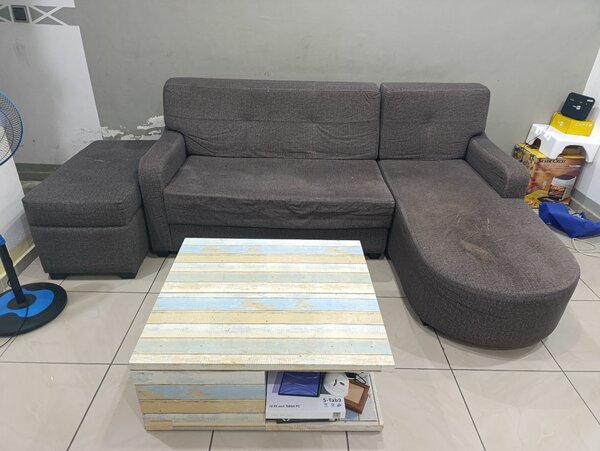 Canapé L + Table+tapis