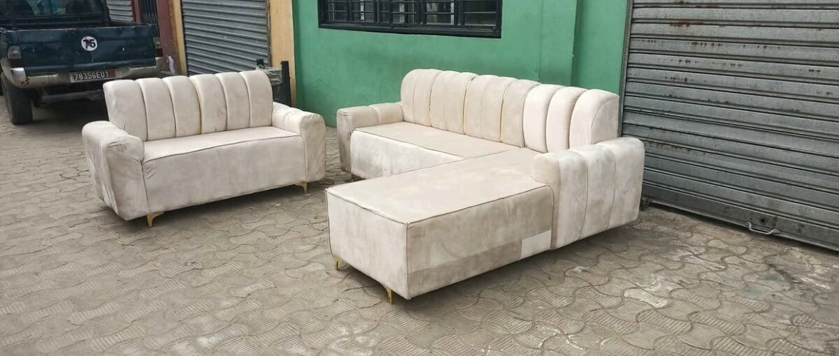 Ensemble Canapé d'Angle Tissu