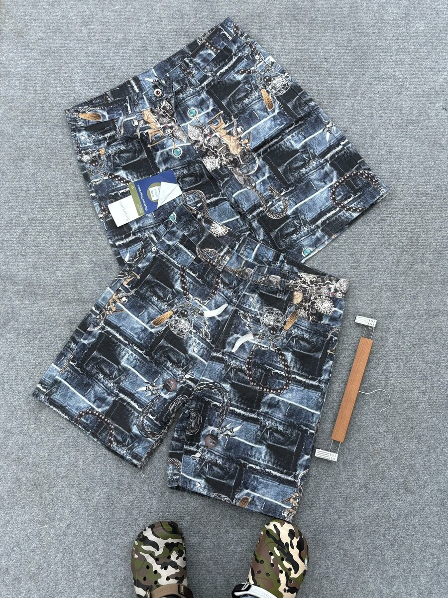 Shorts en jean imprimés tendance