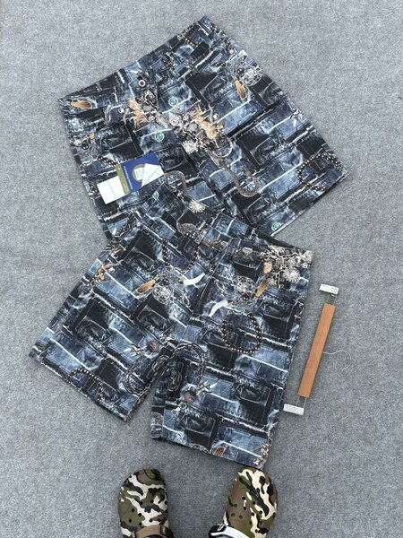 Shorts en jean imprimés tendance