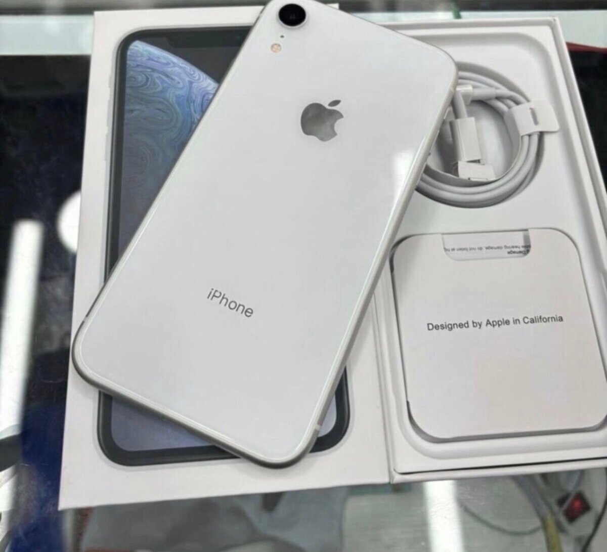 iPhone XR blanc