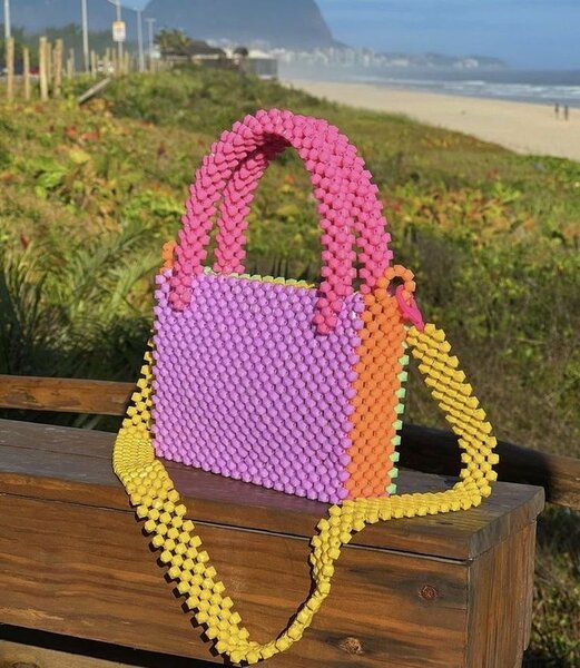 Sac tendance perles colorées
