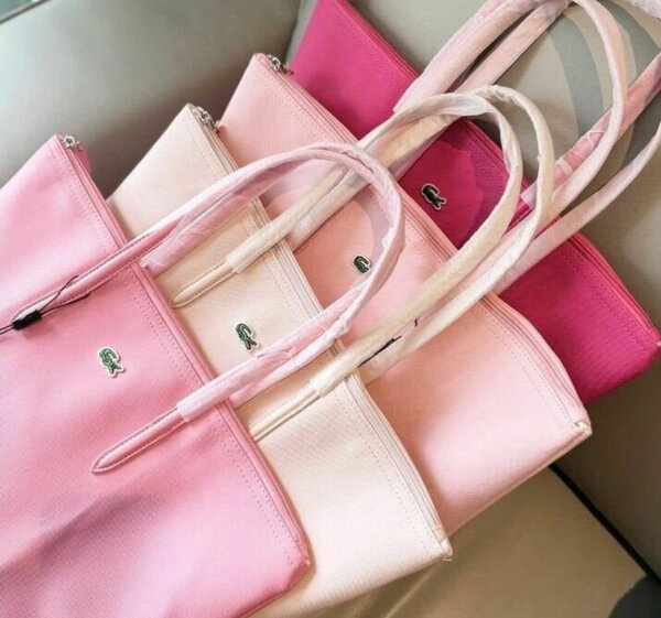 Sac à main Lacoste rose