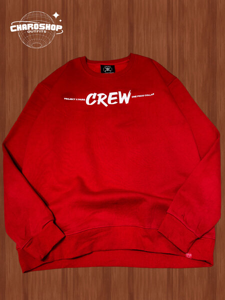 Sweat-shirt rouge One Piece Crew