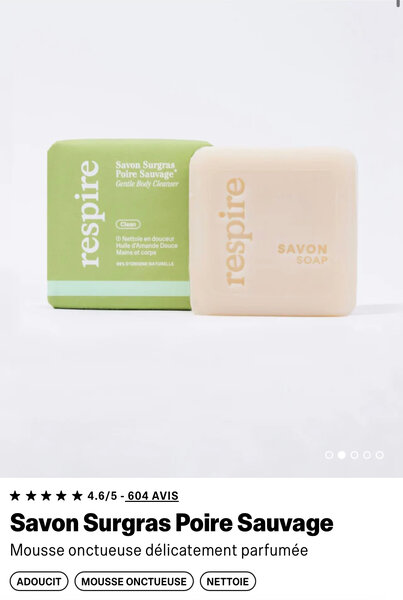 Savon Surgras Respire Parfumé
