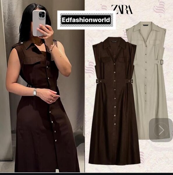 Robe sans manches chic Zara