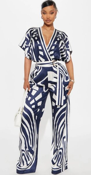 Combinaison fluide imprimée chic