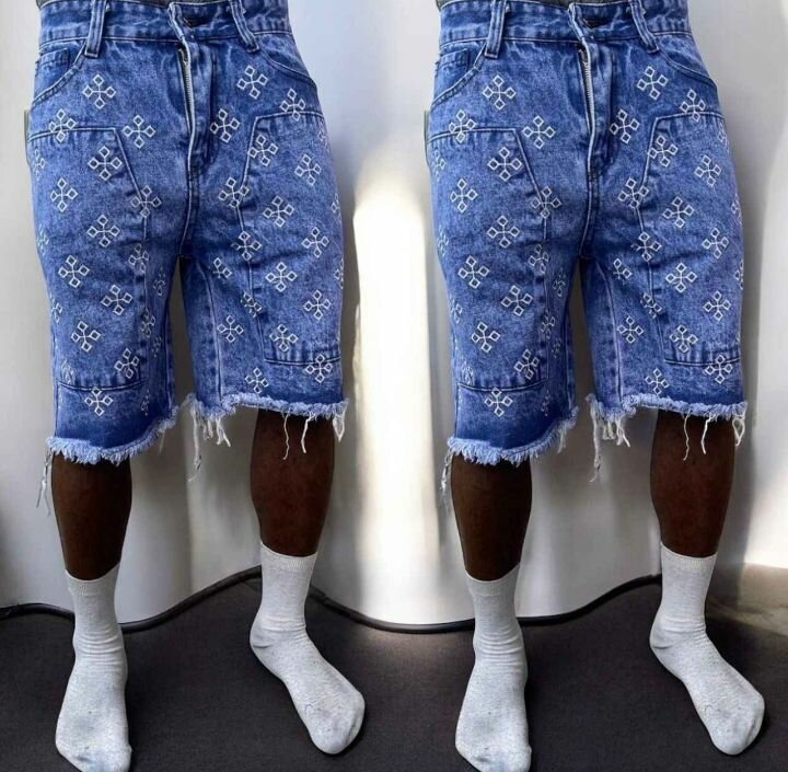 Shorts en jeans déchirés pour hommes
