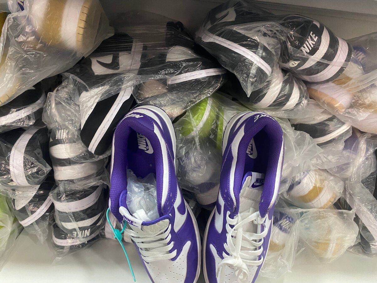 Baskets Nike Air violettes