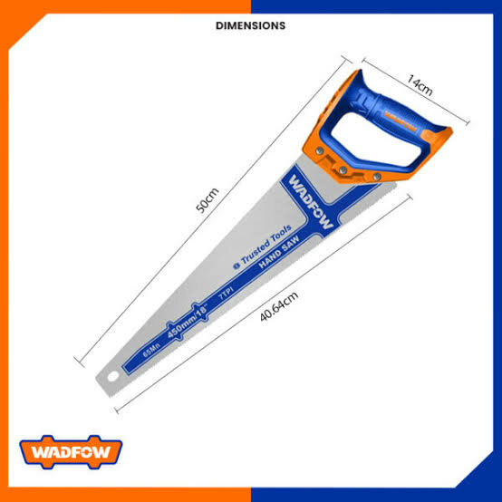 Scie à main 450mm pour bois et PVC