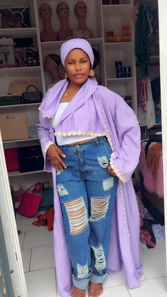 Longue Tunique Violette Élégante