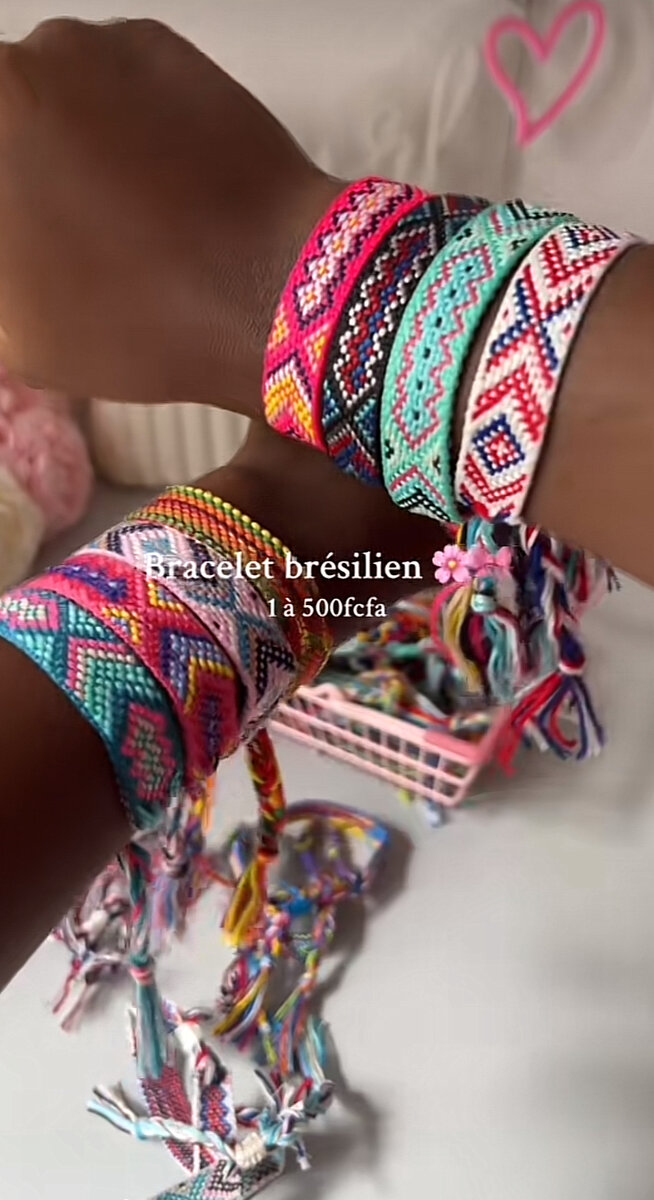 Bracelets brésiliens colorés