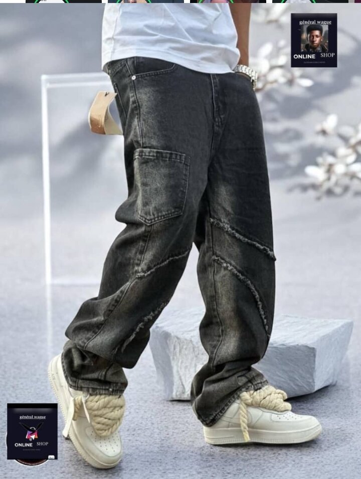 Jean décontracté noir homme